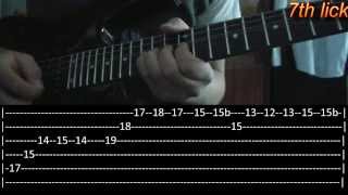 Nightmare Guitar Solo Lesson  Avenged Sevenfoldwith tabs 12 [upl. by Suiradel]