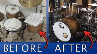 Restoring An Old Drum Set  Part 1 DIY How To Stain A Drum [upl. by Ik]