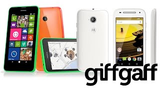 Nokia Lumia 635 vs Motorola Moto E  giffgaff [upl. by Atilemrac]