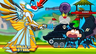 Mythic Tank Valkyrie vs All Bosses In Epic Journey  Hills Of Steel Tank Game With Oggy and Jack [upl. by Rehpitsirhc]