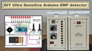 DIY ULTRA SENSITIVE Arduino EMF Electromagnetic field Detector [upl. by Peednus]