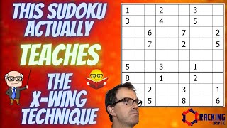 This Sudoku Actually Teaches The XWing Technique [upl. by Sybley]