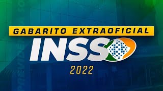 CONCURSO INSS 2022  GABARITO AO VIVO  AlfaCon [upl. by Silvano970]