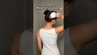 Nylon socks OR Cotton socks beauty hairstyle hairtok hairhack hairtutorial hair hairbattle [upl. by Honora]