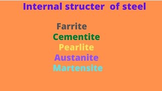 INTERNAL STRUCTURE OF STEEL।।farrite।।cementite।।pearlite।। [upl. by Eylrac379]