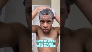 Wash and Style Method 360 Waves 🌊 wavemanmike shorts 360waves [upl. by Komara315]