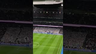 El himno del Real Madrid 😍🤍 football realmadrid hastaelfinal championsleague bernabéu [upl. by Yessydo]