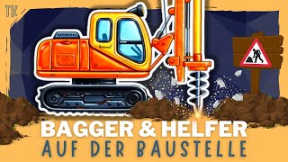 Bagger amp Baufahrzeuge ⭐ Hausbau  Kindervideos  Kinderfilme  telekids [upl. by Alexina]