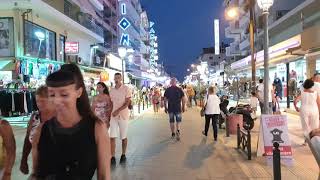 Paralia Katerinis nightlife Greece Aug 2021 [upl. by Nywled]