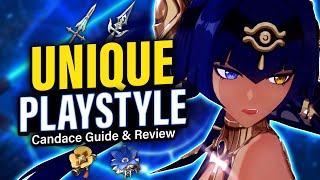 CANDACE REVIEW amp GUIDE How to Play Best Support amp DPS Builds Team Comps  Genshin Impact 31 [upl. by Gypsy]