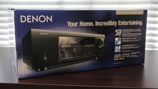 Denon AVR1713 51 Channel Receiver Unboxing [upl. by Ilyah]