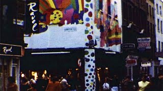 London 1983  A Moment at Carnaby and Ganton Streets outside Lord John and its Mural [upl. by Haisa632]