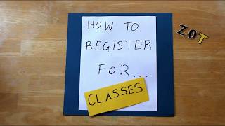 How to Register for Classes at UCI [upl. by Valer]