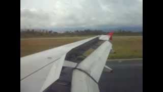 Airbus A320 N664AV landing at Bucaramanga Palonegro Airport [upl. by Arrimat]