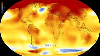 Global temperature anomalies from 1880 to 2018 [upl. by Anij]