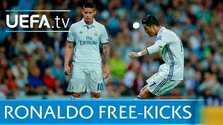 Cristiano Ronaldo 5 great freekicks [upl. by Akiehsal]