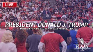 LIVE President Trump to campaign in the Iowa cities of Ankeny and Cedar Rapids  12223 [upl. by Teressa]