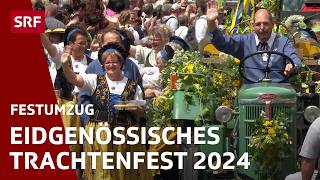 Festumzug vom Eidgenössischen Trachtenfest 2024 Zürich  Potzmusig  Volksmusik  SRF [upl. by Ennylhsa83]