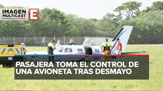 Piloto se DESMAYA durante vuelo en Massachusetts pasajera toma control y se estrella [upl. by Barboza]