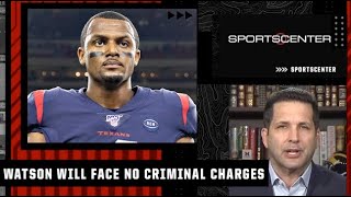 Deshaun Watson will not face criminal charges for recent allegations of sexual misconduct  Schefter [upl. by Eelydnarb]