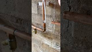 Get rid of excess water in pipework with this soldering trick plumber plumbingtrick plumbingtips [upl. by Alissa79]