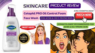 cetaphil pro oil control foam face wash for acne amp oily prone skin review youtubevideos cetaphil [upl. by Imiaj782]