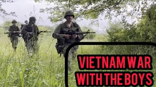 Vietnam WAR reenactment FIREBASE with the boys  Vietnam Firebase Reenactment [upl. by Nolyd]