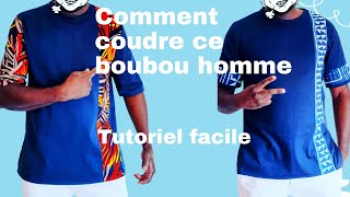 DIY  Tuto couture  boubou homme moderne bulustyle9825 amagatewax3244 [upl. by Porta]