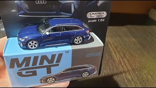 MINI GT AUDI RS 6 AVANT NAVARRA BLUE METALLIC [upl. by Aurelio]