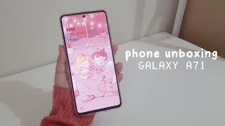 ✧ an aesthetic galaxy A71 unboxing asmrish ✧ [upl. by Shiff]