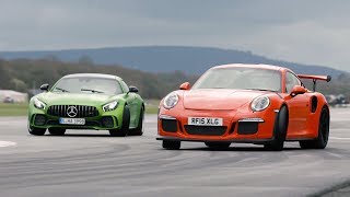 MercAMG GT R vs 911 GT3 RS vs BMW M4 GTS  Chris Harris Drives  Top Gear [upl. by Clementis]