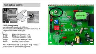 AJUSTE DO FREIO ELETRONICO PLACA ROSSI KX30FS [upl. by Cicenia]