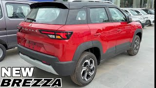 NEW BREZZA ZXI PLUS TOP MODEL DUAL TONE 2023  MARUTI SUZUKI BREZZA ZXI  Red Colour [upl. by Natalee]