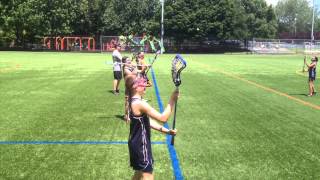 Girls Lacrosse How to Catch and Throw for Beginners [upl. by Redliw]