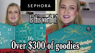 Sephora Favorites Advent Calander 2024  Unboxing Prada lip kit try on a precious pout lipset [upl. by Territus]