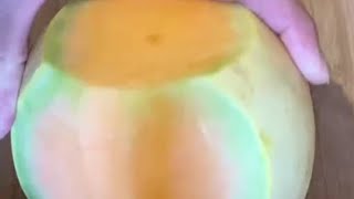 Peeling and slicing Smooth Mantuan melon 🍈 Annalyn UrmatanThe Jewels Five ❤️ 🦋 ♥️ 🦋 [upl. by Fast803]