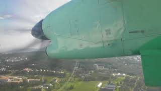 Widerøe Dash 8100 WF990 Landing in Tromsø Airport Langnes [upl. by Mortimer]