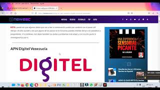 los datos móviles no funcionan APN para Digitel Venezuela  PARA CELULAR LG SAMSUNG HTC ZTE [upl. by Richer]