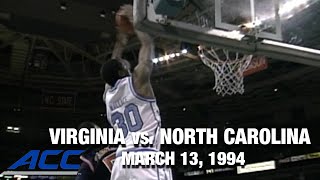 Virginia vs North Carolina Championship Game  ACC Mens Basketball Classic 1994 [upl. by Heim]