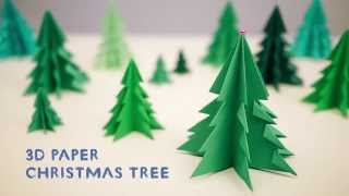 3D Paper Christmas Tree [upl. by Bixby80]