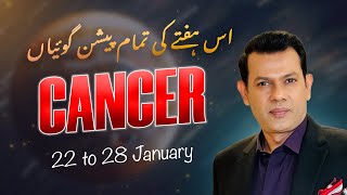 CANCER Weekly HOROSCOPE 22 January to 28 January2024 [upl. by Anaderol]