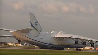 Antonov An225 MRIYA START of SIX ENGINES [upl. by Kaehpos]