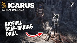 Setting up DeepMining Drill and mining more caves Icarus Open World Mode  EP7 [upl. by Katya]