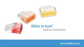 InSure® PushIn Wire Connectors Instructional Video [upl. by Krishna681]