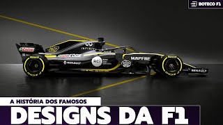 A EVOLUÇÃO do DESIGN dos CARROS da F1 [upl. by Alberta]