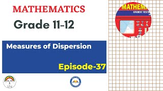 MEASURES OF DISPERSION 1 RANGE  APPLICATION amp LIMITATIONS  CLASS 12  MATHEMATICS 2A [upl. by Nahsin602]