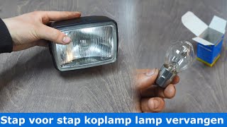 Tomos A35 koplamp vervangen how to lamp vervangen [upl. by Aizitel]