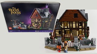 LEGO Disney Hocus Pocus The Sanderson Sisters Cottage 21341 Speed Build [upl. by Goldner]