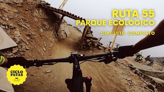 UN BIKE PARK CON 55 CURVAS  Parque Ecológico de La Molina [upl. by Adnolaj]