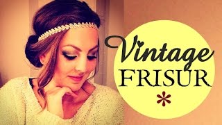 Vintage Frisur mit HAARBAND  schnell amp einfach ♥ [upl. by Princess]